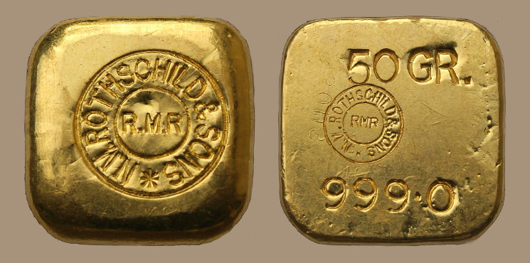 Rothschild Goldbarren 999